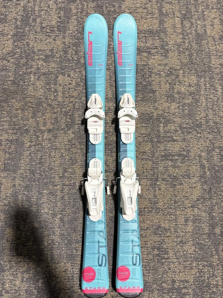 Kid's Elan Starr 110 cm Skis With EL 4.5 CA GW Bindings (Used)