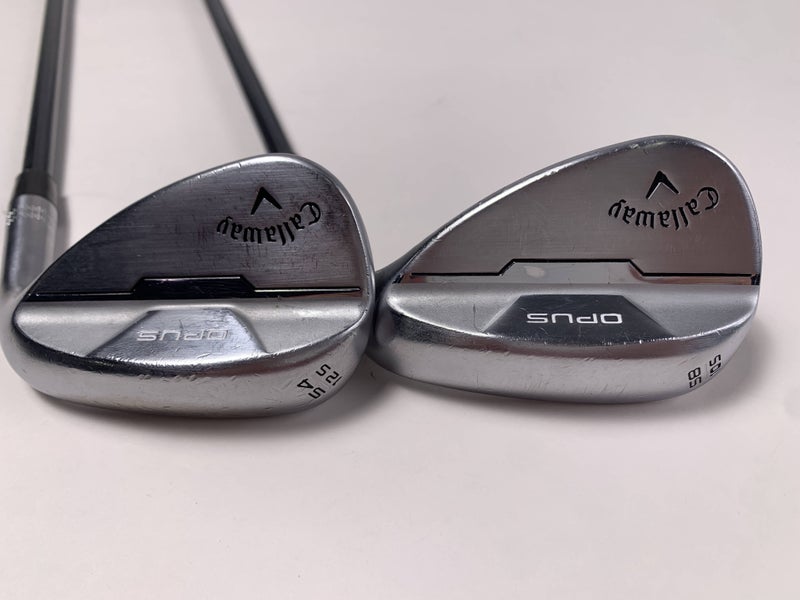 Callaway Opus Brushed Chrome Wedge Set 54* 12 | 58* 10 Recoil Dart 65g Mens RH