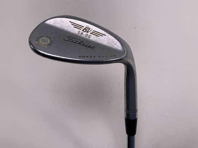 Titleist Vokey Spin Milled SM4 Chrome Lob Wedge LW 58* 6 Bounce Wedge Mens RH