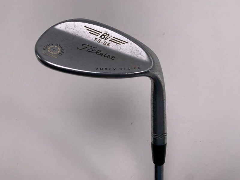 Titleist Vokey Spin Milled SM4 Chrome Lob Wedge LW 58* 6 Bounce Wedge Mens RH