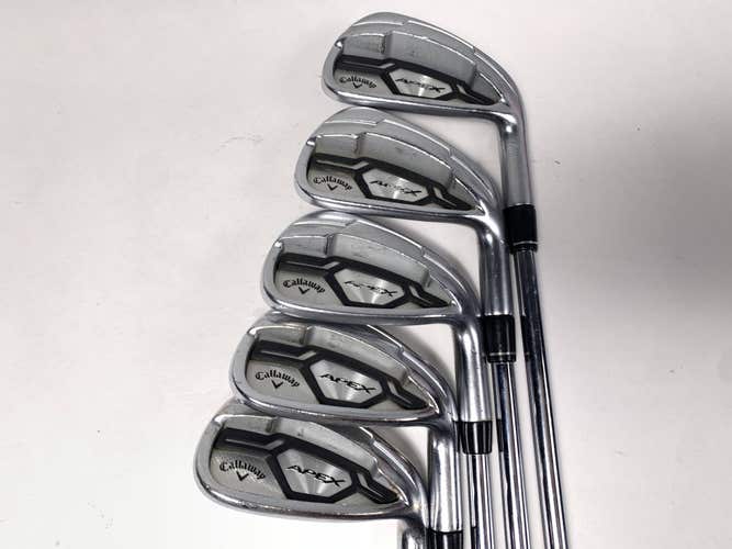 Callaway Apex CF 16 Iron Set 5-PW KBS Tour V 110g Stiff Steel Mens RH- No 7i
