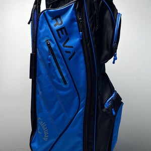 Callaway REVA Cart Bag Blue/Black 14-Way Divide Single Strap Golf Bag