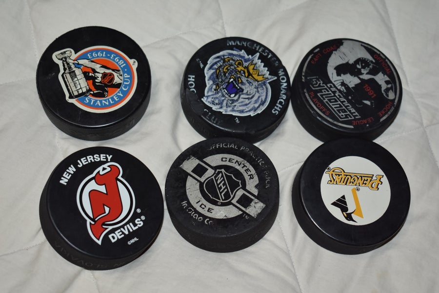 Collectible Hockey Pucks, Lot of 6