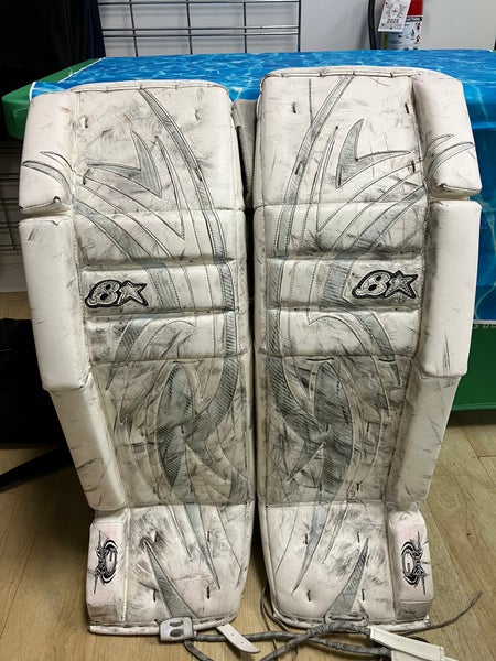 White 36" Senior Brian's Zero G Goalie Leg Pads (Used)