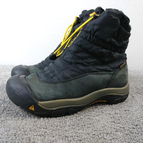 Keen Bridger Waterproof Winter Boots Kids Size 5 Shoes Black Insulated Zip Up