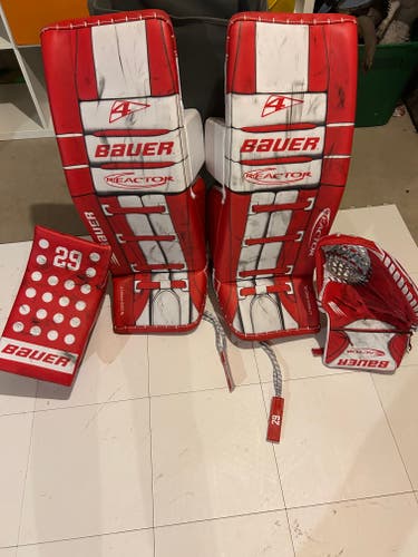 2025 Bauer DigiPrint Reactor 4 Goalie Full Set Pro Stock (Used) - Sz. Small (32”-33”)