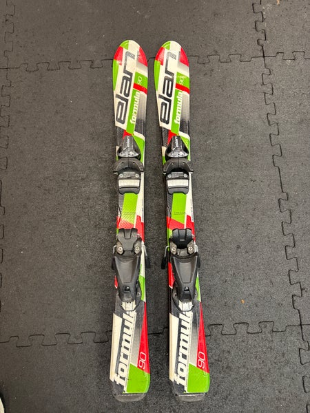 Kid's Elan Formula 90 cm All Mountain Skis With Bindings (Used)