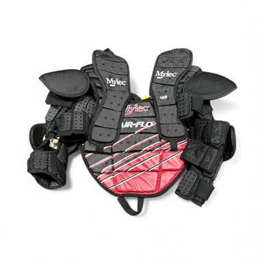 Used Mylec STREET HOCKEY GOALIE CHEST PROTECTOR Intermediate Shoulder Pads M/L 11873-S000203399