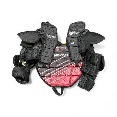 Used Mylec STREET HOCKEY GOALIE CHEST PROTECTOR Intermediate Shoulder Pads M/L 11873-S000203399