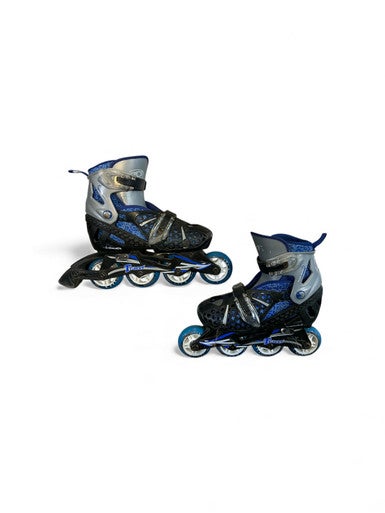Used RollerDerby TRACER Junior Rec Fitness Skates Royal Blue Adjustable 11873-S000224279