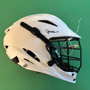 White Youth STX Rival Jr Helmet
