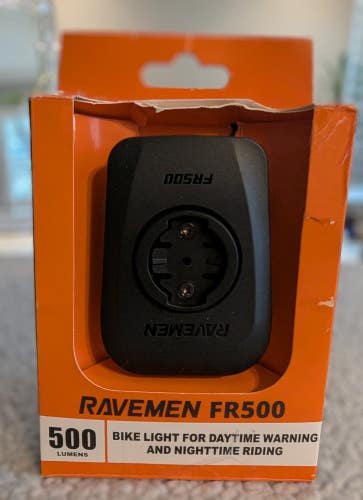 RAVEMEN FR500 Bike Head Light For Garmin Wahoo Rechargeable Day/Night Riding NEW