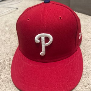 Phillies Adult Unisex 7 3/8 New Era Hat (Used)