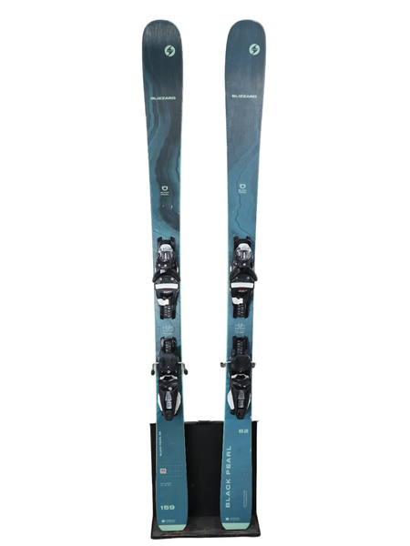 USED Blizzard Black Pearl 82 Skis with Look NX 12 Bindings - 159cm