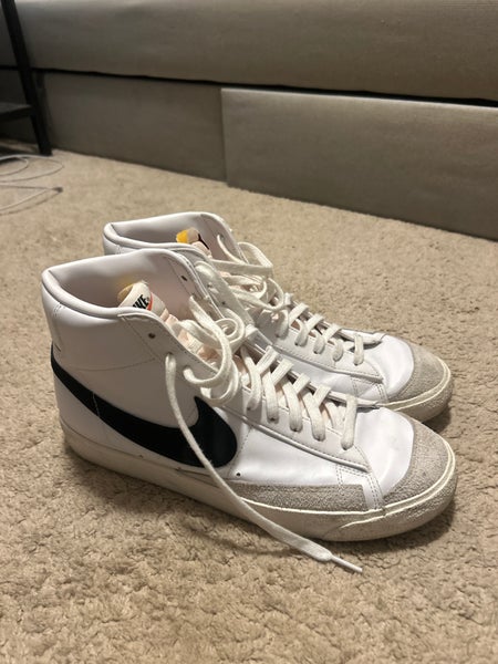 White Men's Size M 11.5 (W 12.5) Adult Nike Blazer Shoes (New)