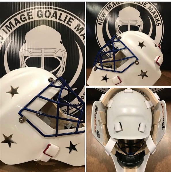 New Image Goalie Masks 
Pro Patriot Series Goalie Mask Large (Used)