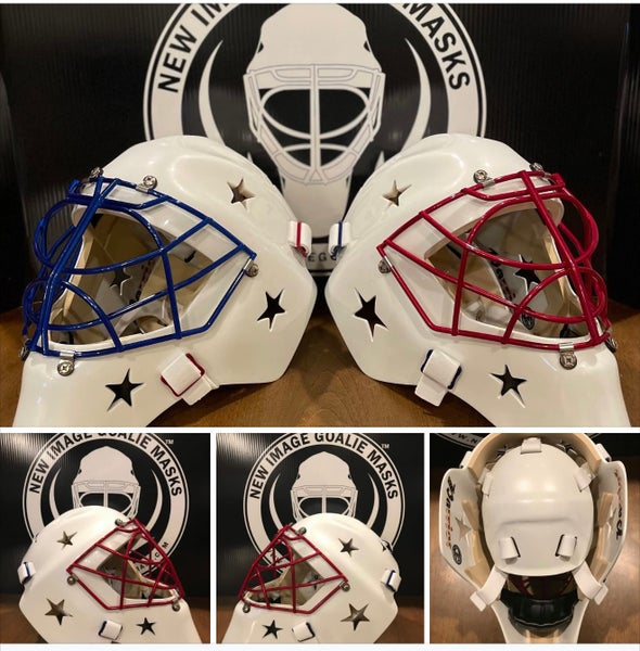 New Image Goalie Masks 
Pro Patriot Series Goalie Mask Large (Used)