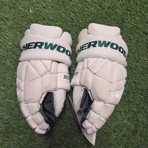 Sher-Wood White Dallas Rekker Legend Pro Gloves Pro Stock