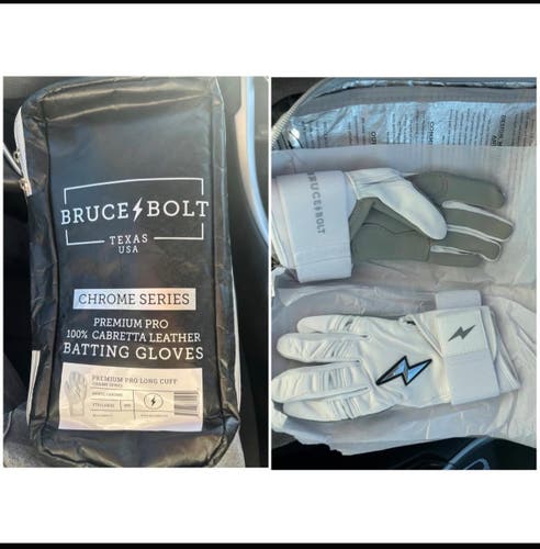 White Junior Batting Gloves (New)