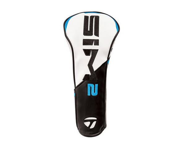 NEW TaylorMade Golf Sim2 Black/White/Blue Fairway Headcover