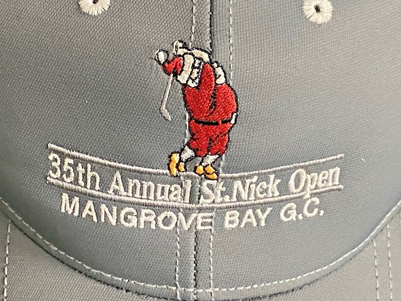 35th Annual St. Nick Open Mangrove Bay G.C Snap Back Adjustable Hats 2 Cap Lot