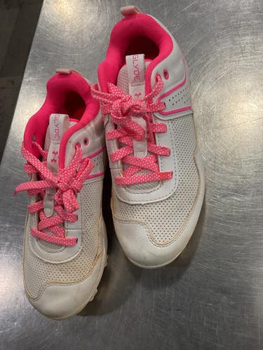 Used Under Armour GLYDE BB/SB Cleats Pink Junior 01 11614-S000226429