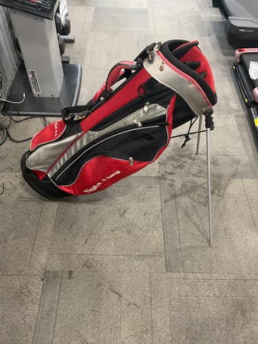 Used Adams Golf TIGHT LIES Mens Stand Bag Black And Red 11614-S000226411