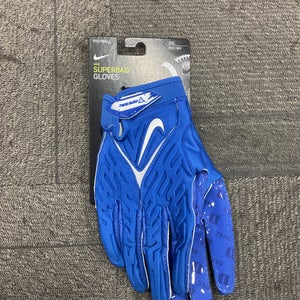 Used Nike SUPERBAD GLOVES DUKE FB Gloves Royal Blue 3X 11614-S000226406