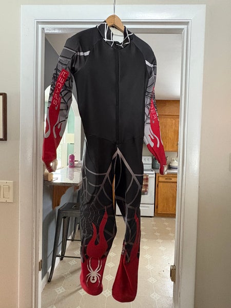 Mens Large Spyder Padded Racing Ski Suit (Used) FIS Legal