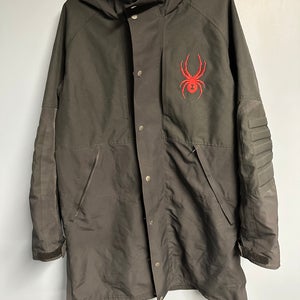 Black Men's Large Spyder Insulated Coaches Jacket (Used)