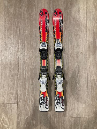 Volkl Racetiger GS Jr 90cm Skis W/ Marker 4.5 Bindings