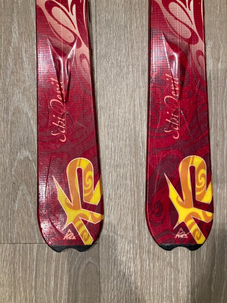 K2 Schi Devil 158cm Telemark Skis W/ Targa G3 Bindings