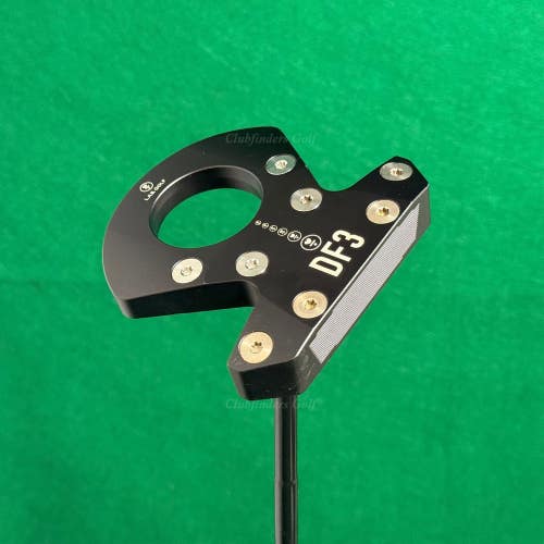 LAB Golf 2024 DF3 Black 34" Center-Shaft Putter Matte Black Stepped Steel w/ HC