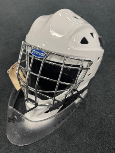 White Junior Itech 1200 Goalie Mask (Used)