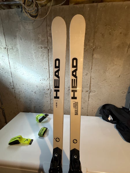 Men's HEAD WC Rebels Team Race 193 cm Racing Skis With Bindings Max Din 16 (Used)