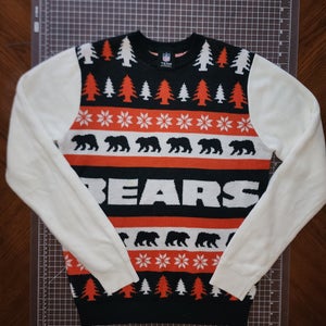 Vintage Chicago Bears Medium Ugly Christmas Sweater (Used)
