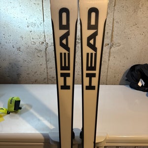 Men's HEAD WC Rebels Team Race 165 cm Racing Skis With Bindings Max Din 16 (Used)