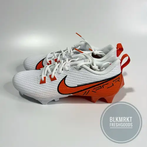 Nike Vapor Edge Speed 360 2 White Orange Football Cleats 9.5