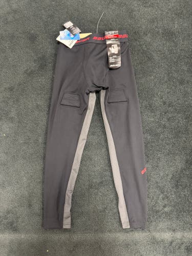 Black Large/Extra Large Kids Unisex Bauer Compression (New)