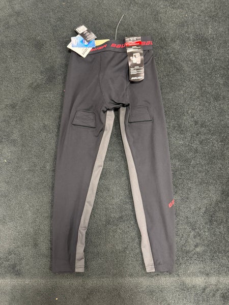 Black Large/Extra Large Kids Unisex Bauer Compression (New)