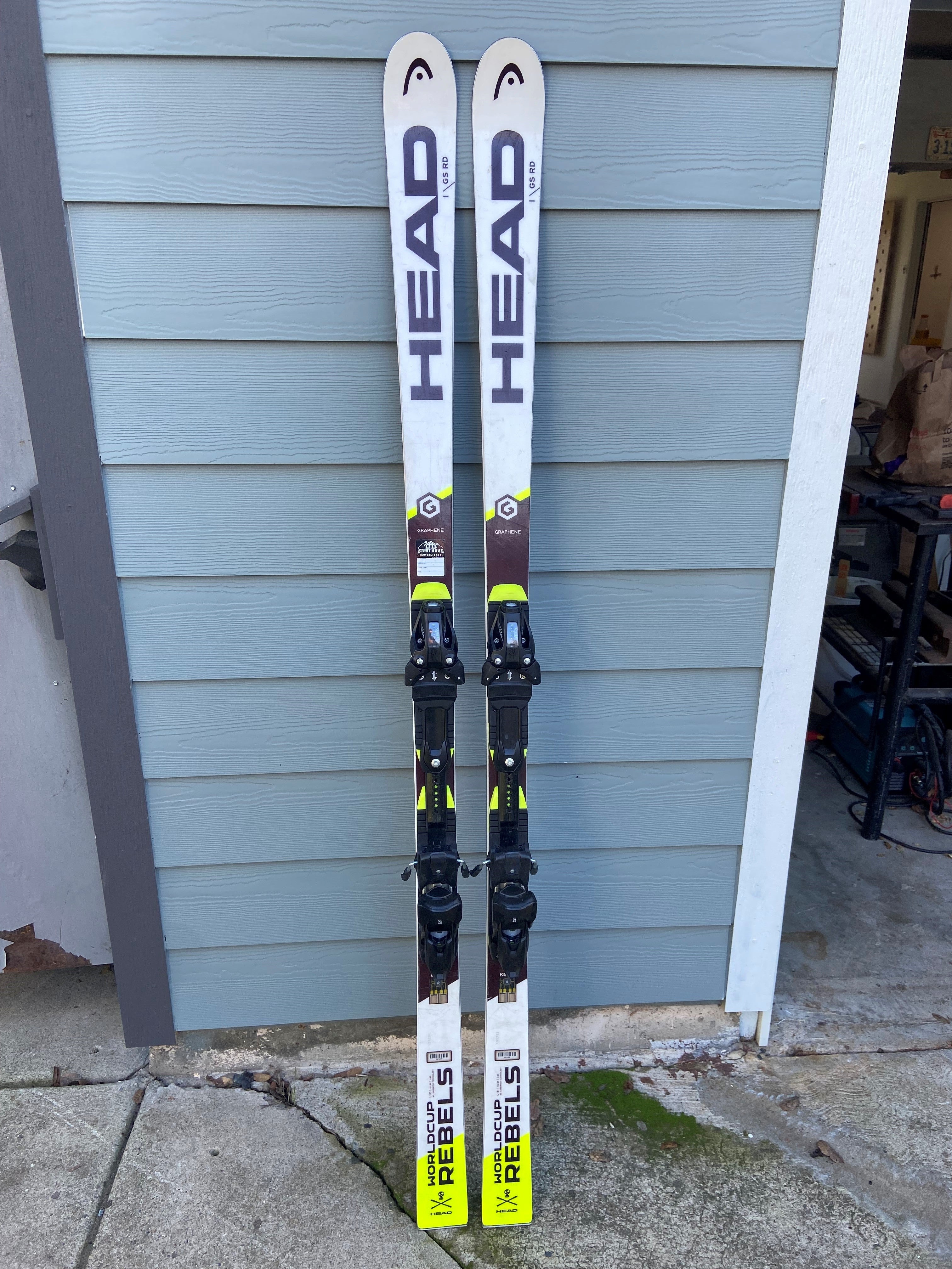 HEAD WC Rebels i.GS RD Racing Skis 181cm With Bindings Max Din 14