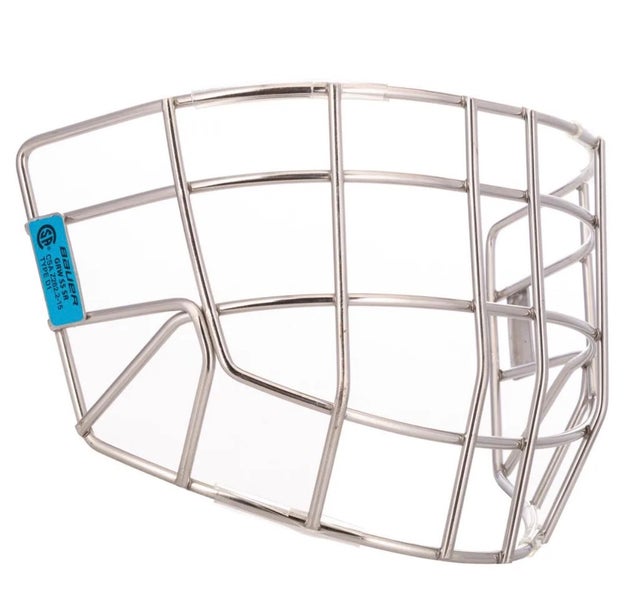Bauer straight bar REPLACEMENT goalie mask cage (used)