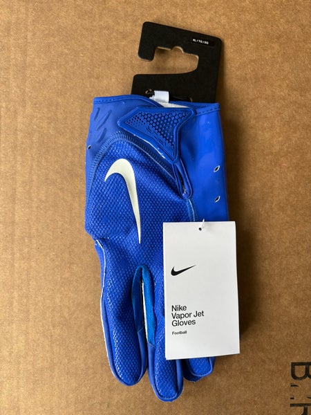 Nike Vapor Jet 7.0 Football Gloves Royal Blue Men’s Size XL NFL PE DX4522-419