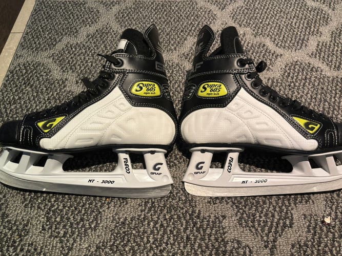 Graf Supra 605 Hockey Skates Regular Width 8.5 (Used)