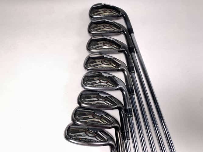 TaylorMade Burner 2.0 Iron Set 4-PW+GW+SW 85g Stiff Steel Mens RH No 9 iron
