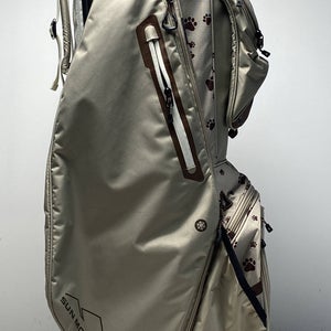 Sun Mountain Sync Ladies Golf Cart Bag Tan/Brown 14-Way Divide Strap Bag NEW