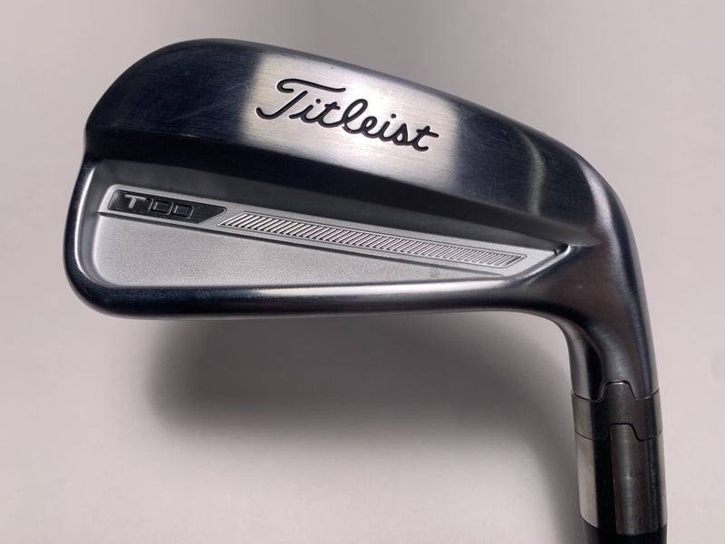 Titleist T100 2023 Single 7 Iron Fitter 4* UpAMT S300 Black Stiff Steel Mens RH