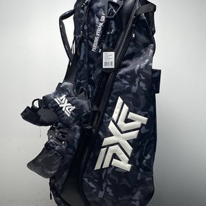PXG Fairway Camo Carry Stand Bag Black Camo 4-Way Divide Dual Strap Golf Bag NEW