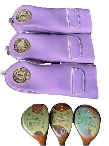 Arnold Palmer Persimmon Wood Set Densitized 1w Brassie 2w Spoon 3w RH Steel HC's