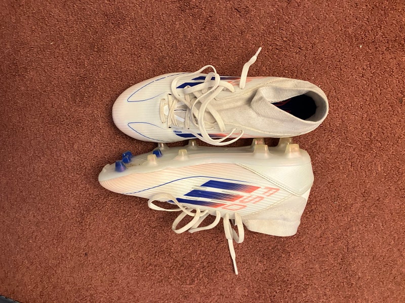 White Men's Size M 8.5 (W 9.5) Adidas F50 adizero Molded Cleats Cleats (Used)